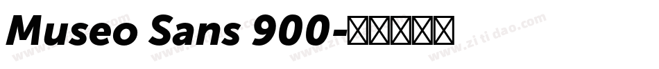 Museo Sans 900字体转换